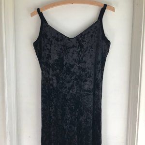 Bongo Black Velvet Sheath Dress Size Small